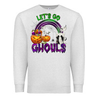 Oatmeal Heather Let's Go Ghouls Premium Sweatshirt - texasbilliewilder