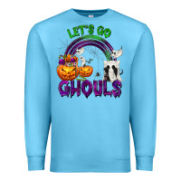 Ocean Blue Let's Go Ghouls Premium Sweatshirt - texasbilliewilder