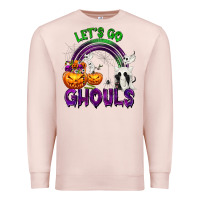 Pale Pink Let's Go Ghouls Premium Sweatshirt - texasbilliewilder