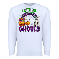 White Let's Go Ghouls Premium Sweatshirt - texasbilliewilder