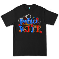 Black police wife Premium Tee - AdoDesignShop