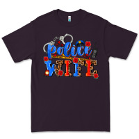 Plum police wife Premium Tee - AdoDesignShop