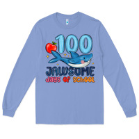 100 Jawsome Days Of School Long Sleeve Tee | Teevron