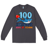 Smoke 100 jawsome days of school Long Sleeve Tee - MaliasSmallBusiness