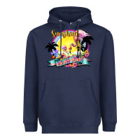 Navy sunshine on my mind Heavyweight Hoodie - NancyCooperArtShop