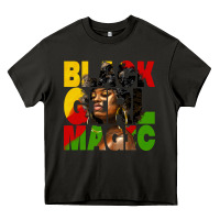 Asphalt black girl magic juneteenth Heavy Core Tee - HRA Design Shop