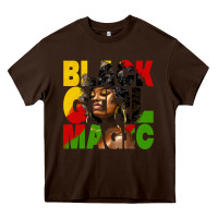 Chocolate Brown black girl magic juneteenth Heavy Core Tee - HRA Design Shop