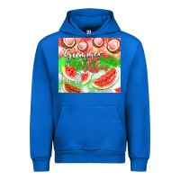 Cobalt Watermelon and coconut summer 20oz skinny tumbler Urban Hoodie - FaDigitalArtStudio