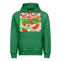 Emerald Watermelon and coconut summer 20oz skinny tumbler Urban Hoodie - FaDigitalArtStudio
