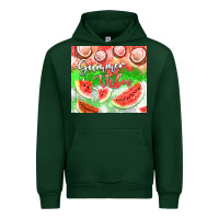 Forest Green Watermelon and coconut summer 20oz skinny tumbler Urban Hoodie - FaDigitalArtStudio