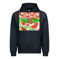 Navy Watermelon and coconut summer 20oz skinny tumbler Urban Hoodie - FaDigitalArtStudio