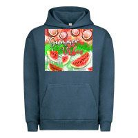 Pigment Midnight Navy Watermelon and coconut summer 20oz skinny tumbler Urban Hoodie - FaDigitalArtStudio