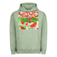 Pigment Oil Green Watermelon and coconut summer 20oz skinny tumbler Urban Hoodie - FaDigitalArtStudio