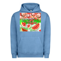 Pigment Pebble Blue Watermelon and coconut summer 20oz skinny tumbler Urban Hoodie - FaDigitalArtStudio