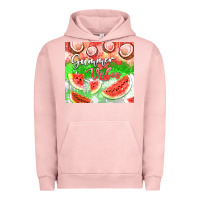 Pigment Salmon Watermelon and coconut summer 20oz skinny tumbler Urban Hoodie - FaDigitalArtStudio
