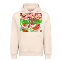 Sandshell Watermelon and coconut summer 20oz skinny tumbler Urban Hoodie - FaDigitalArtStudio
