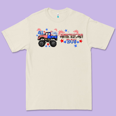 All American Boy Libbey Glass Premium Tee Designed By Hra Design Shop