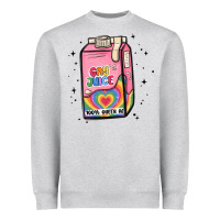 Heather Grey gay juice Heavyweight Sweatshirt - MaliasSmallBusiness