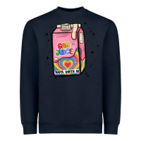 Navy gay juice Heavyweight Sweatshirt - MaliasSmallBusiness