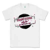 White competition Classic Tee - MaliasSmallBusiness