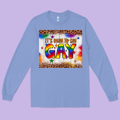 It's Okay To Say Gay Tumbler Long Sleeve Tee Designed By Jahusdesignshop