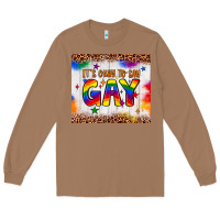Toasted Coconut it's okay to say gay tumbler Long Sleeve Tee - JahusDesignShop