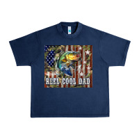 Navy Western Reel Cool Dad Bass Urban Heavy Tee - LillyAllenDesigns