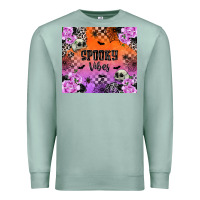 Seafoam Spooky Vibes Premium Sweatshirt - texasbilliewilder
