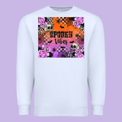 Spooky Vibes Premium Sweatshirt Designed By Texasbilliewilder