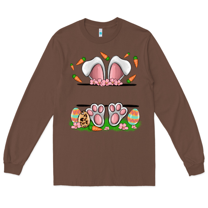 Easter Costom Name Rabbit Long Sleeve Tee by MaliasSmallBusiness | Teevron