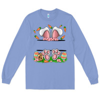 Colony Blue easter costom name rabbit Long Sleeve Tee - MaliasSmallBusiness