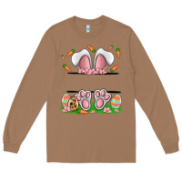 Toasted Coconut easter costom name rabbit Long Sleeve Tee - MaliasSmallBusiness
