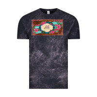 Cloud Black preview western pink flovers leopard serape   license plate template Vintage Tee - BarkalooDesign