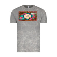 Cloud Rock preview western pink flovers leopard serape   license plate template Vintage Tee - BarkalooDesign