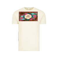 Vintage Arctic preview western pink flovers leopard serape   license plate template Vintage Tee - BarkalooDesign
