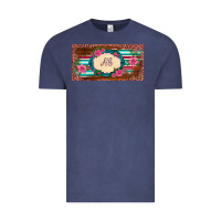 Vintage Denim preview western pink flovers leopard serape   license plate template Vintage Tee - BarkalooDesign