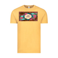 Vintage Mustard preview western pink flovers leopard serape   license plate template Vintage Tee - BarkalooDesign