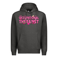 Charcoal Heather breast cancer occupational therapist Premium Hoodie - texasbilliewilder