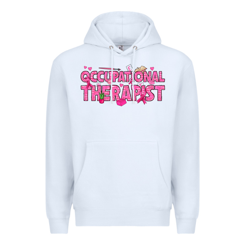 Breast Cancer Occupational Therapist Premium Hoodie by texasbilliewilder | Teevron