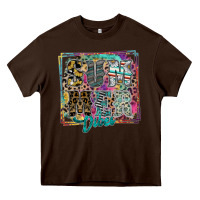 Chocolate Brown summer vibes Heavy Core Tee - SublimationCraftShop