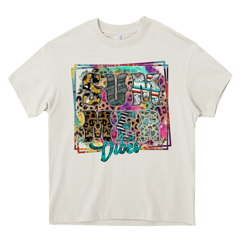 Summer Vibes Heavy Core Tee by SublimationCraftShop | Teevron