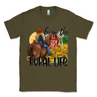 Army Green livin the rural life Classic Tee - MaliasSmallBusiness