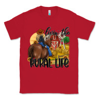 Red livin the rural life Classic Tee - MaliasSmallBusiness