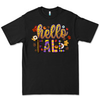 Black hello fall Premium Tee - CowhideDigitalArt