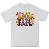 Dove Grey hello fall Premium Tee - CowhideDigitalArt