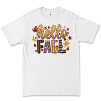White hello fall Premium Tee - CowhideDigitalArt