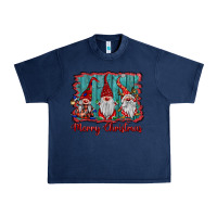 Navy merry christmas gnomes Urban Heavy Tee - BarkalooDesign
