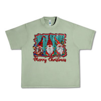 Oil Green merry christmas gnomes Urban Heavy Tee - BarkalooDesign
