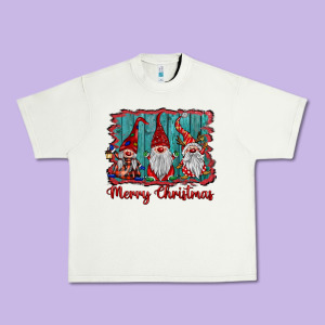 Merry Christmas Gnomes Urban Heavy Tee Designed By Barkaloodesign