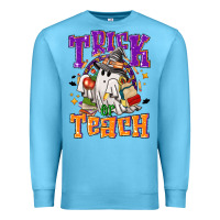 Ocean Blue trick or teach halloween Premium Sweatshirt - NancyCooperArtShop